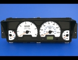 1999-2002 Land Rover Discovery White Face Gauges